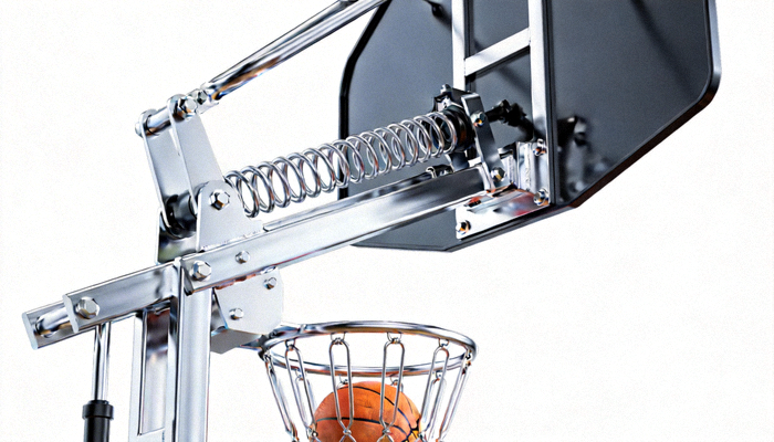 篮球投篮反弹训练器，可调节角度，用于接球投篮训练