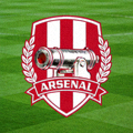 阿森纳足球俱乐部红白色炮筒形状队徽
